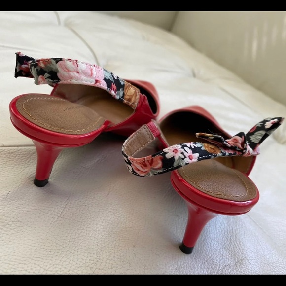 Women Pointed Red Shoes 35 - Picture 6 of 8